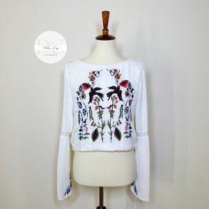 Sfera Collection Cropped Blouse Size L